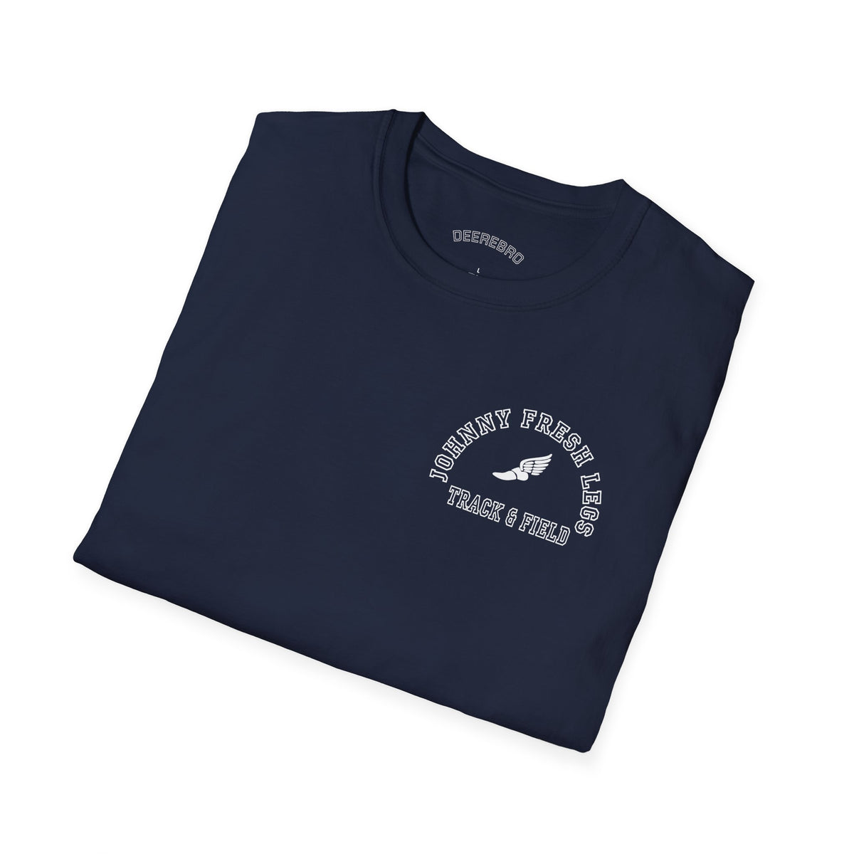 Track & Field Back-Print Tee – Old-School Team Running Shirt