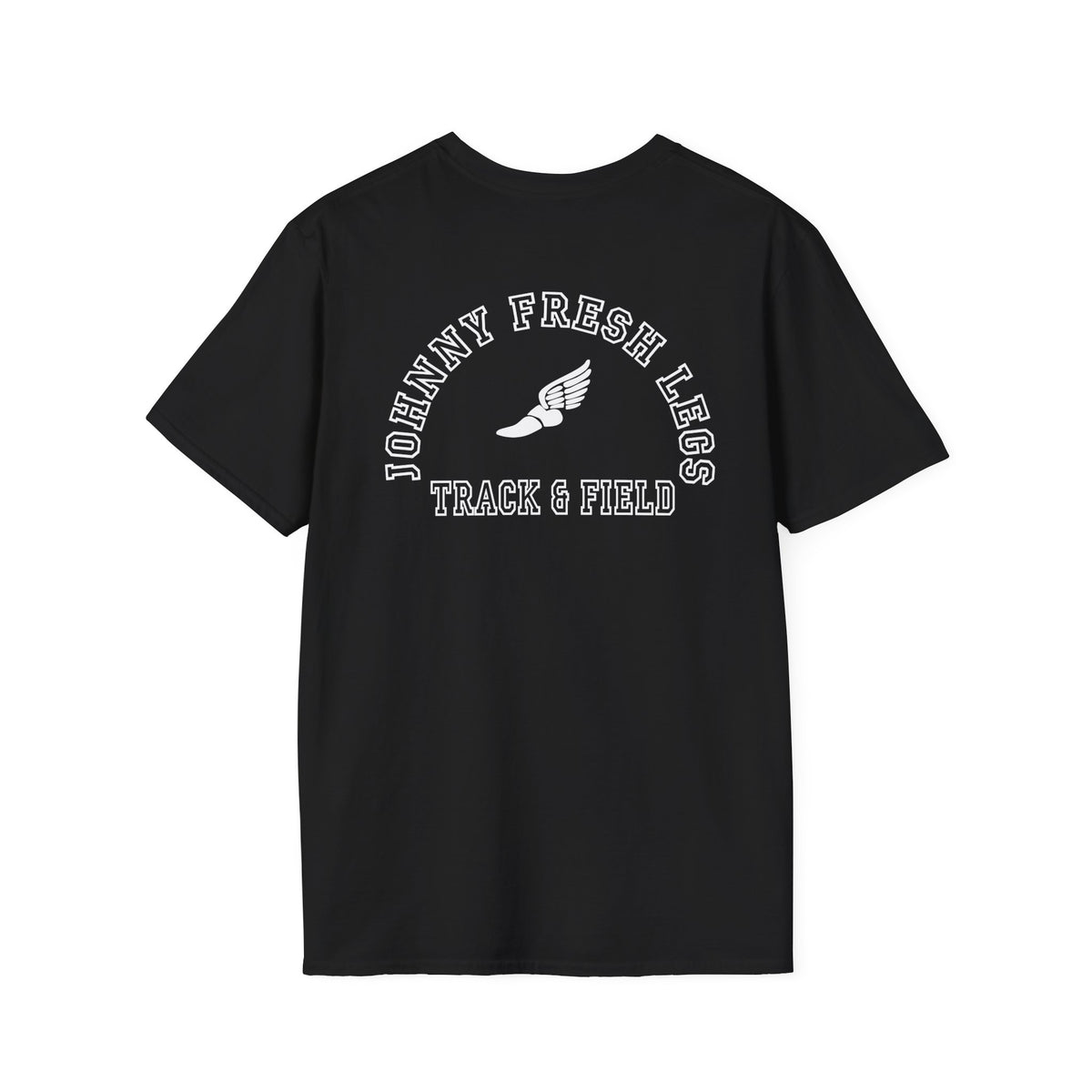Track & Field Back-Print Tee – Old-School Team Running Shirt