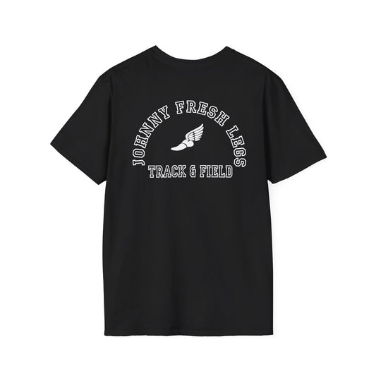 Track & Field Back-Print Tee – Old-School Team Running Shirt