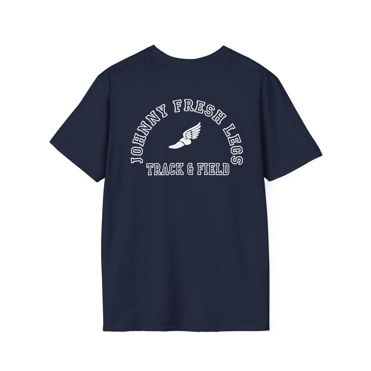 Track & Field Back-Print Tee – Old-School Team Running Shirt