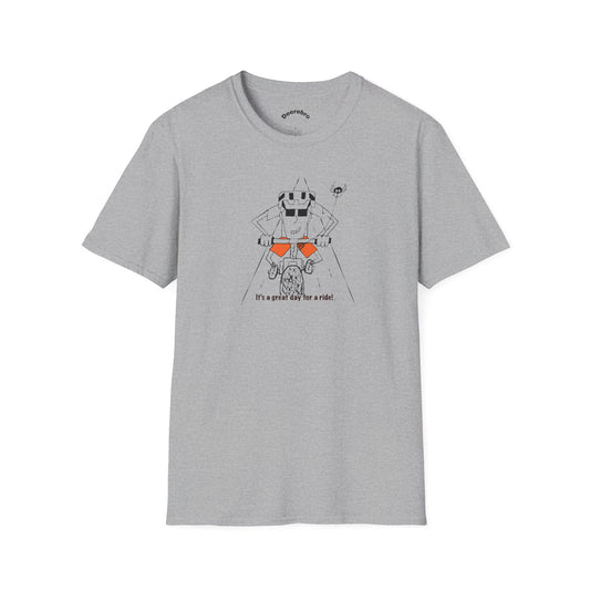 Along for the Ride Tee – Funny Mountain Bike Graphic Shirt
