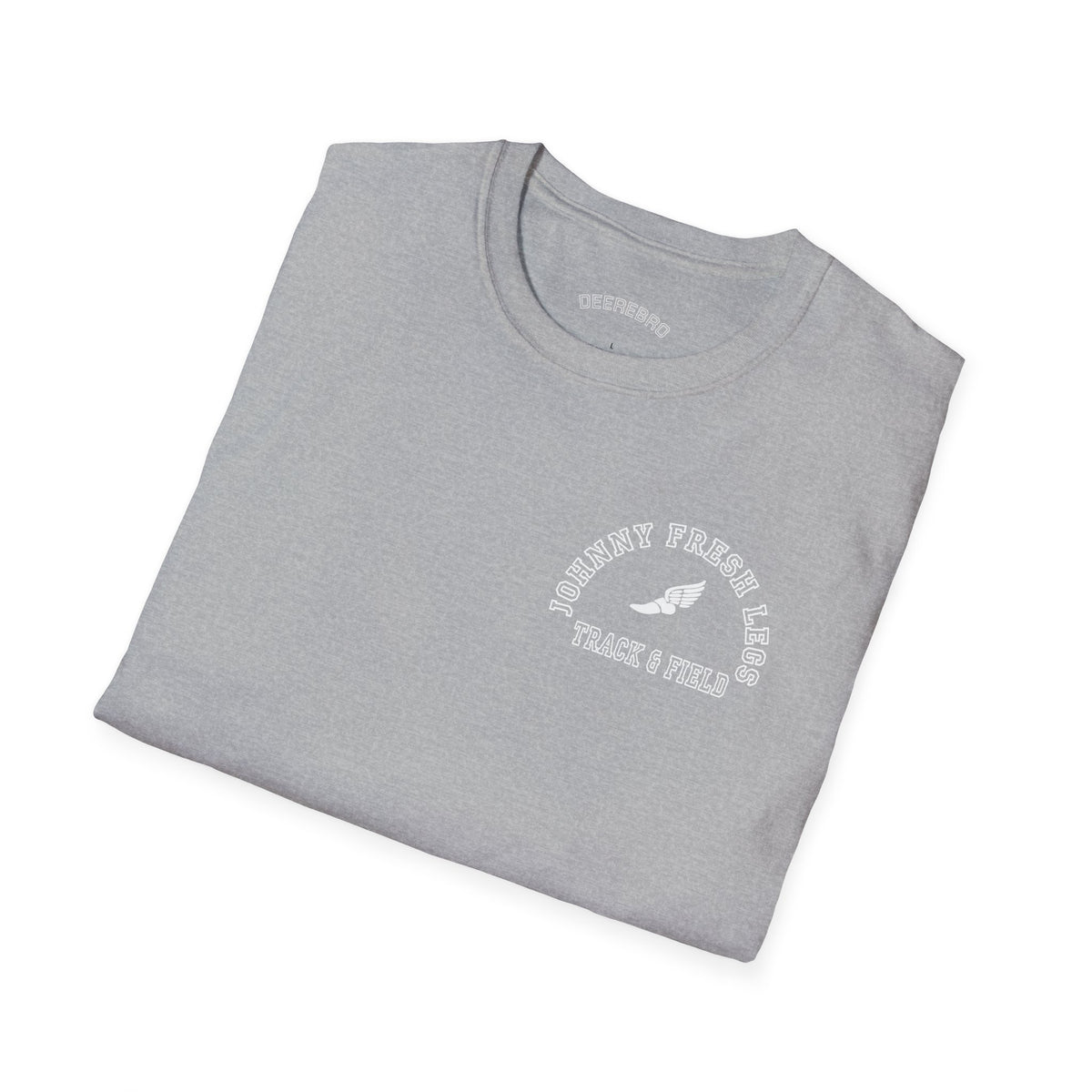 Track & Field Back-Print Tee – Old-School Team Running Shirt