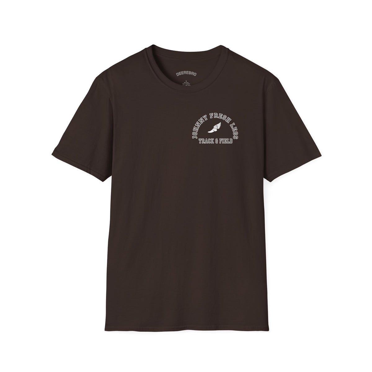 Track & Field Back-Print Tee – Old-School Team Running Shirt