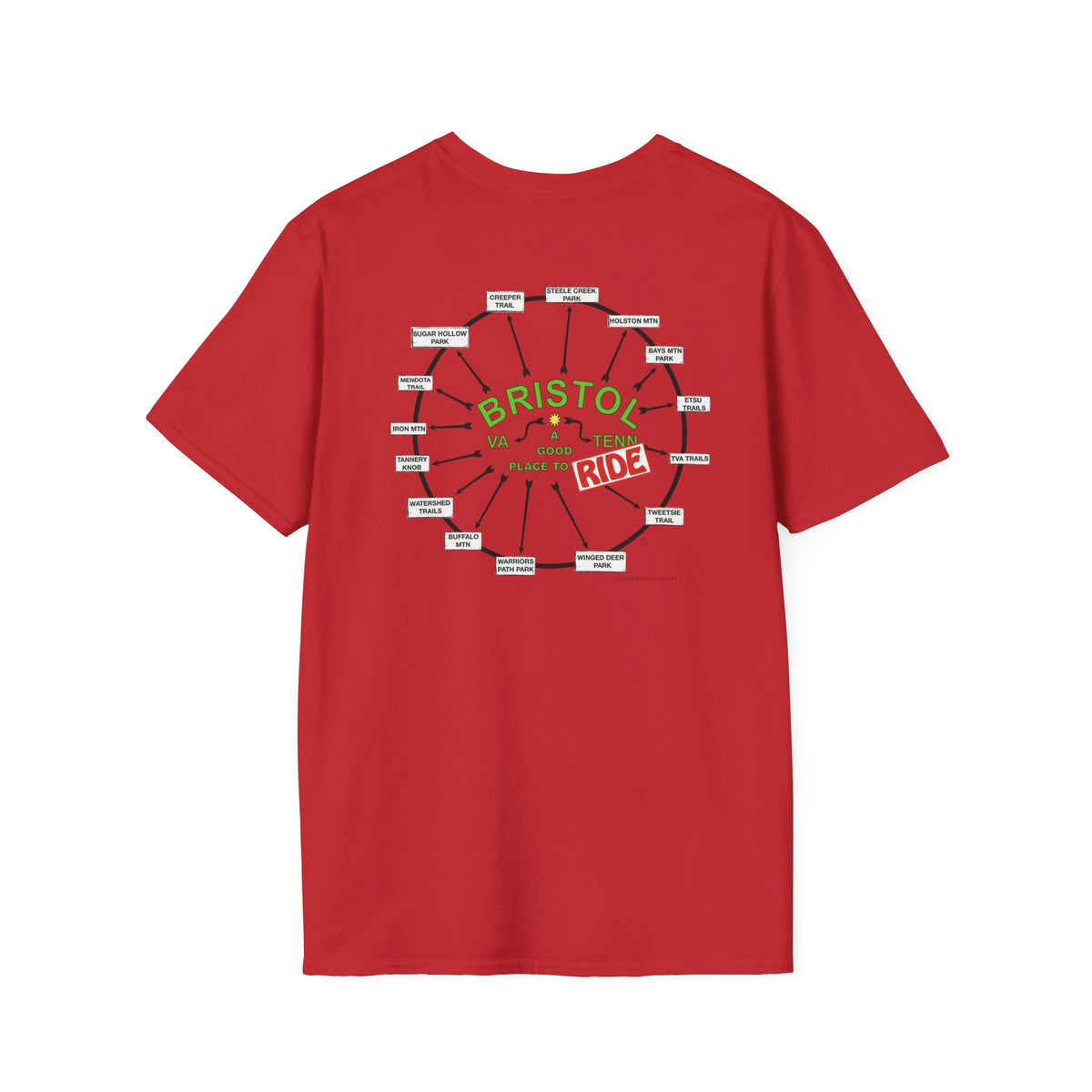 A Good Place to Ride Tee – Bristol TN-VA Cycling Shirt