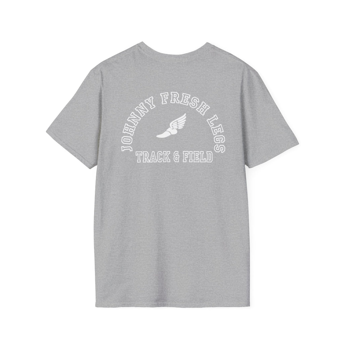 Track & Field Back-Print Tee – Old-School Team Running Shirt