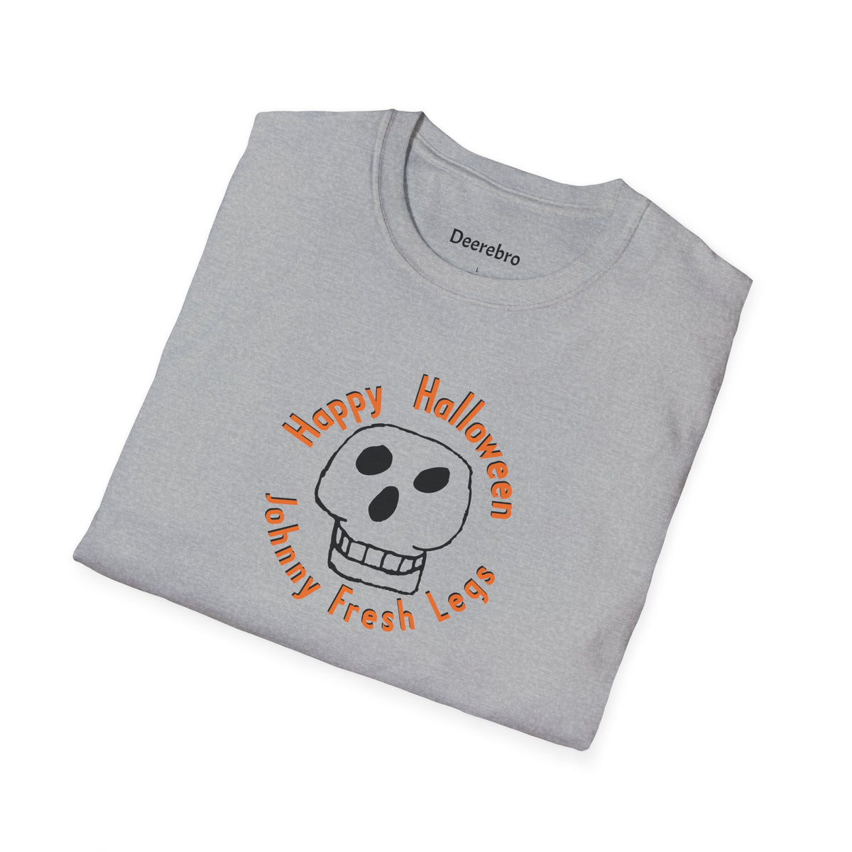 Happy Halloween Tee – Johnny Fresh Legs Skull Graphic Shirt