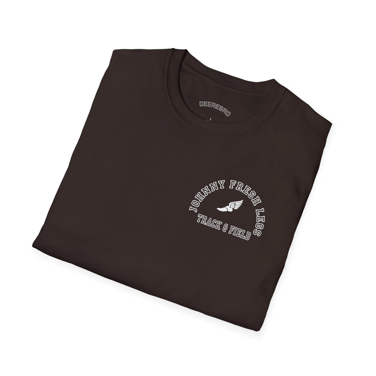 Track & Field Back-Print Tee – Old-School Team Running Shirt