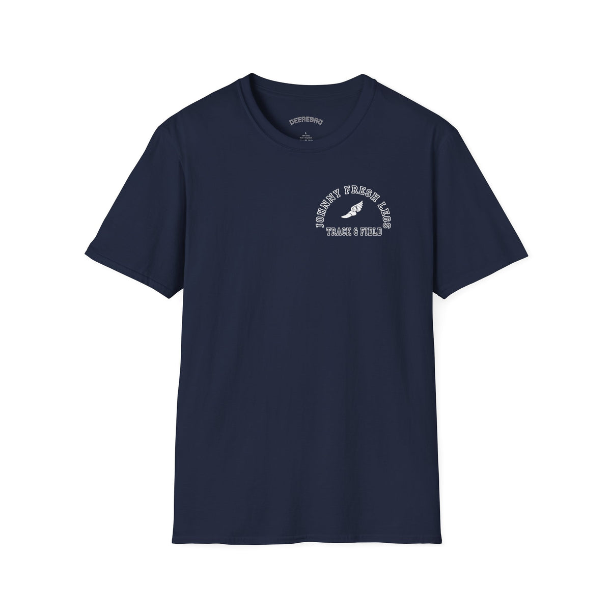 Track & Field Back-Print Tee – Old-School Team Running Shirt