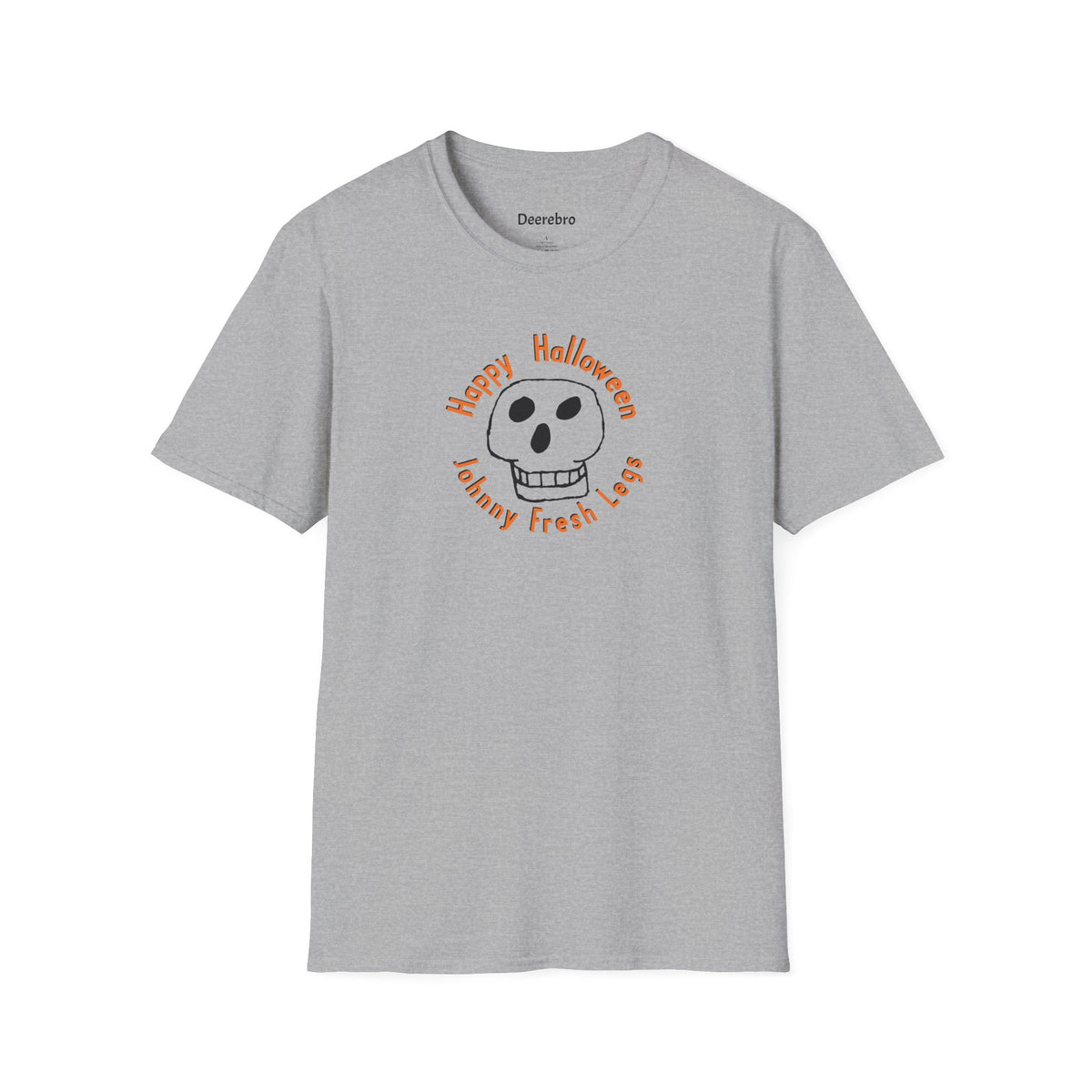 Happy Halloween Tee – Johnny Fresh Legs Skull Graphic Shirt