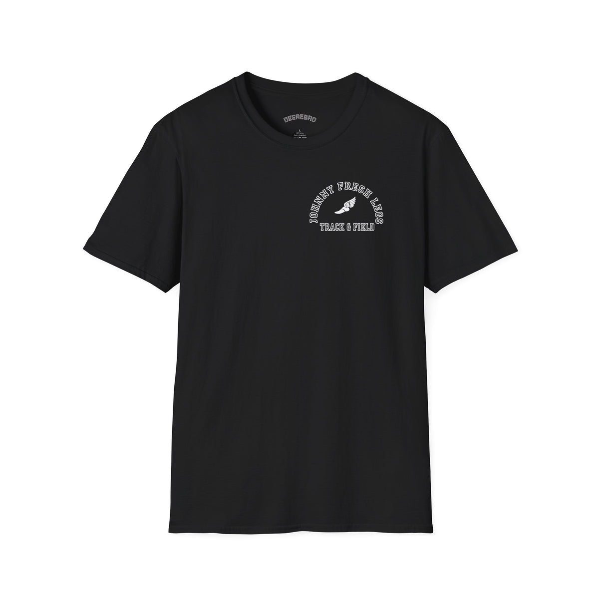 Track & Field Back-Print Tee – Old-School Team Running Shirt