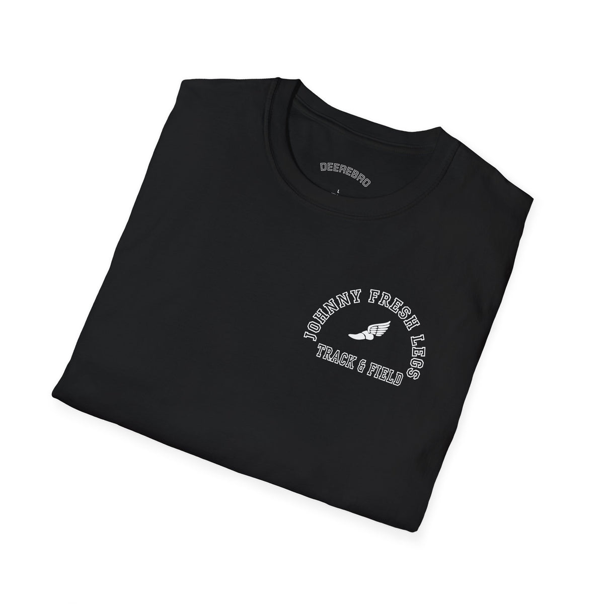 Track & Field Back-Print Tee – Old-School Team Running Shirt