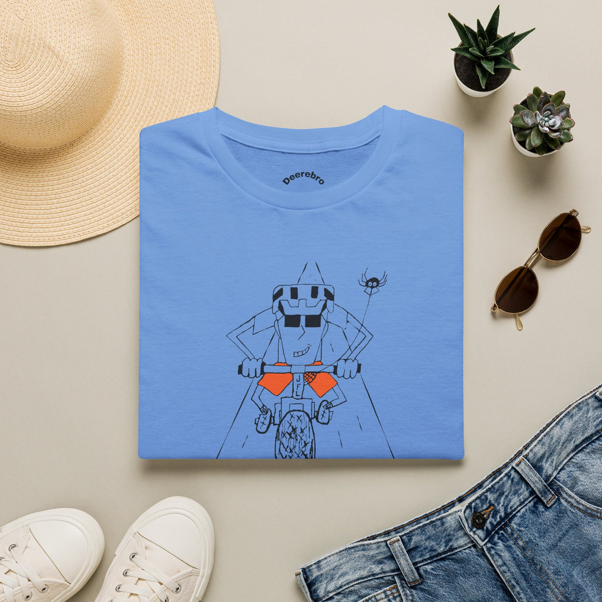 Along for the Ride Tee – Funny Mountain Bike Graphic Shirt