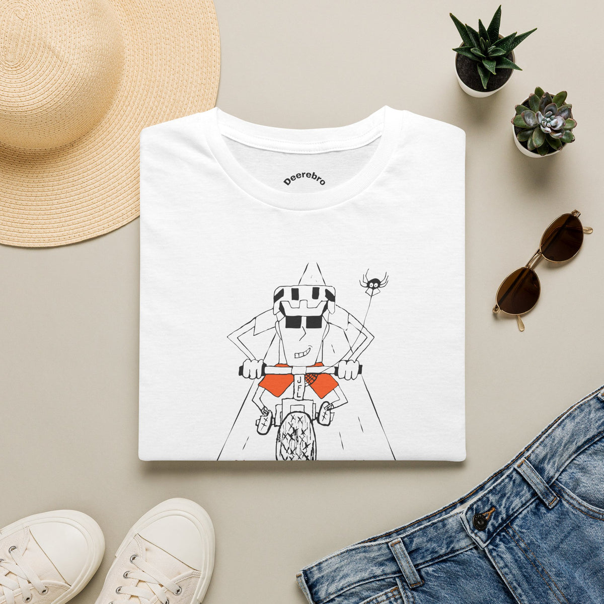 Along for the Ride Tee – Funny Mountain Bike Graphic Shirt